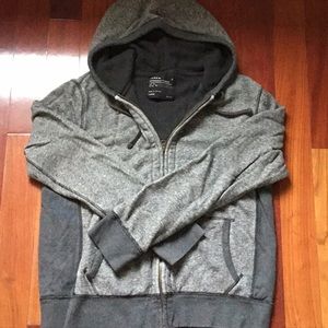 Men’s J Crew full zip hooded sweatshirt